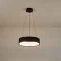 Candeeiro suspenso LED LED/30W/230V 3000K preto