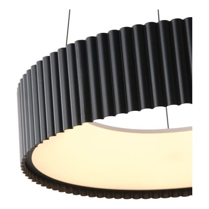 Candeeiro suspenso LED LED/30W/230V 3000K preto