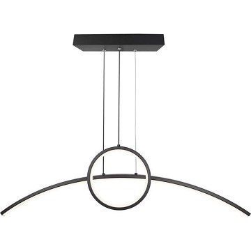 Candeeiro suspenso LED LED/30W/230V 4000K 88 cm preto