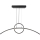Candeeiro suspenso LED LED/30W/230V 4000K 88 cm preto