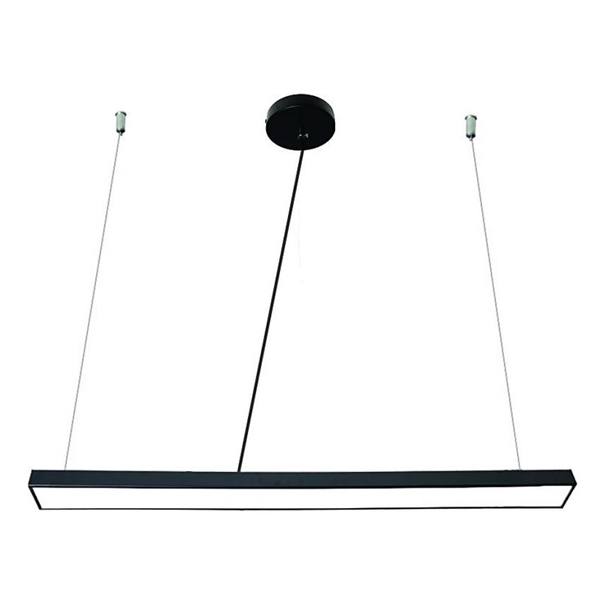 Candeeiro suspenso LED LED/32W/230V 4000K diâmetro 120 cm preto