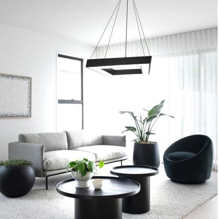 Candeeiro suspenso LED LED/40W/230V 4000K 60x60 cm