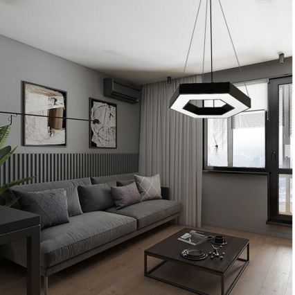 Candeeiro suspenso LED LED/40W/230V 4000K diâmetro 80 cm