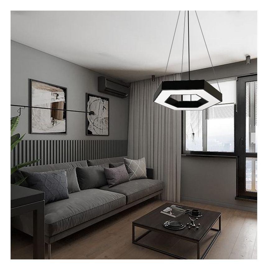 Candeeiro suspenso LED LED/40W/230V 4000K diâmetro 80 cm