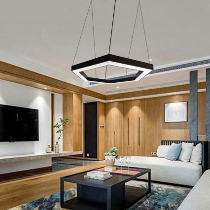 Candeeiro suspenso LED LED/50W/230V 4000K diâmetro 100 cm