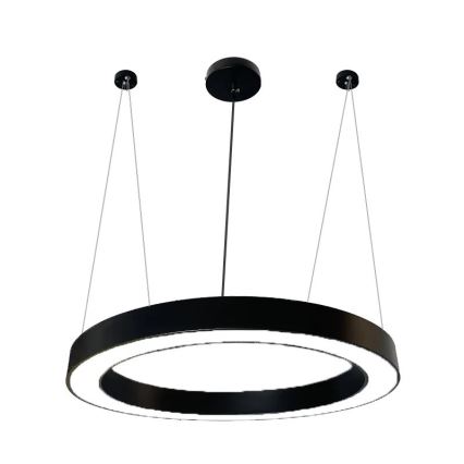 Candeeiro suspenso LED LED/50W/230V 4000K diâmetro 100 cm preto