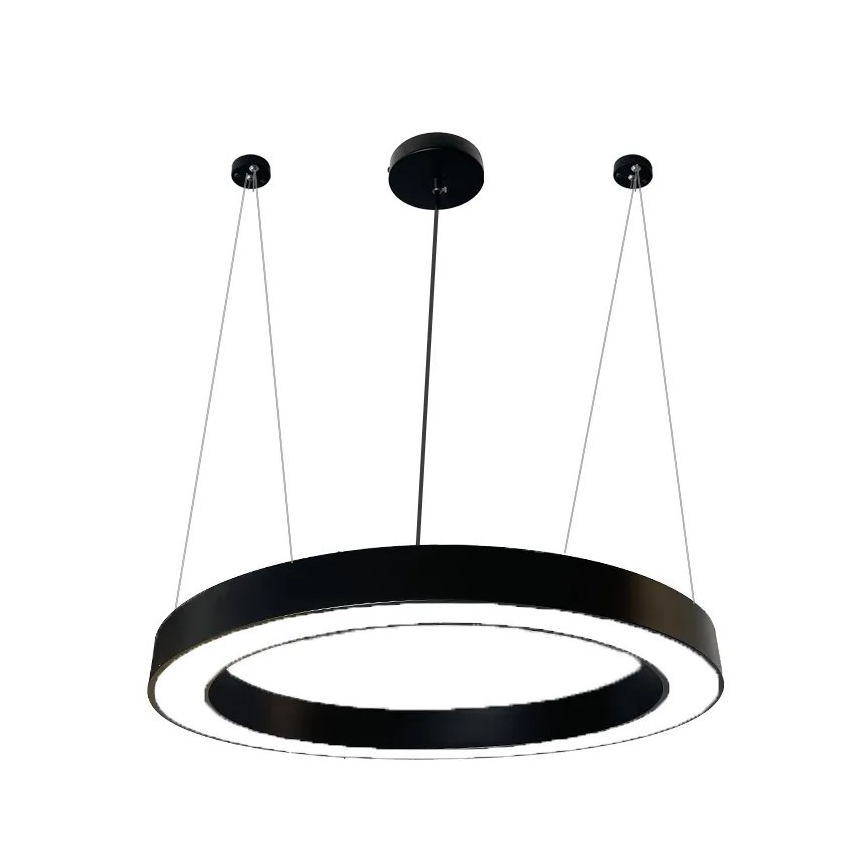 Candeeiro suspenso LED LED/50W/230V 4000K diâmetro 100 cm preto