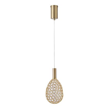 Candeeiro suspenso LED LED/6,3W/230V 3000K dourado diâmetro 14 cm