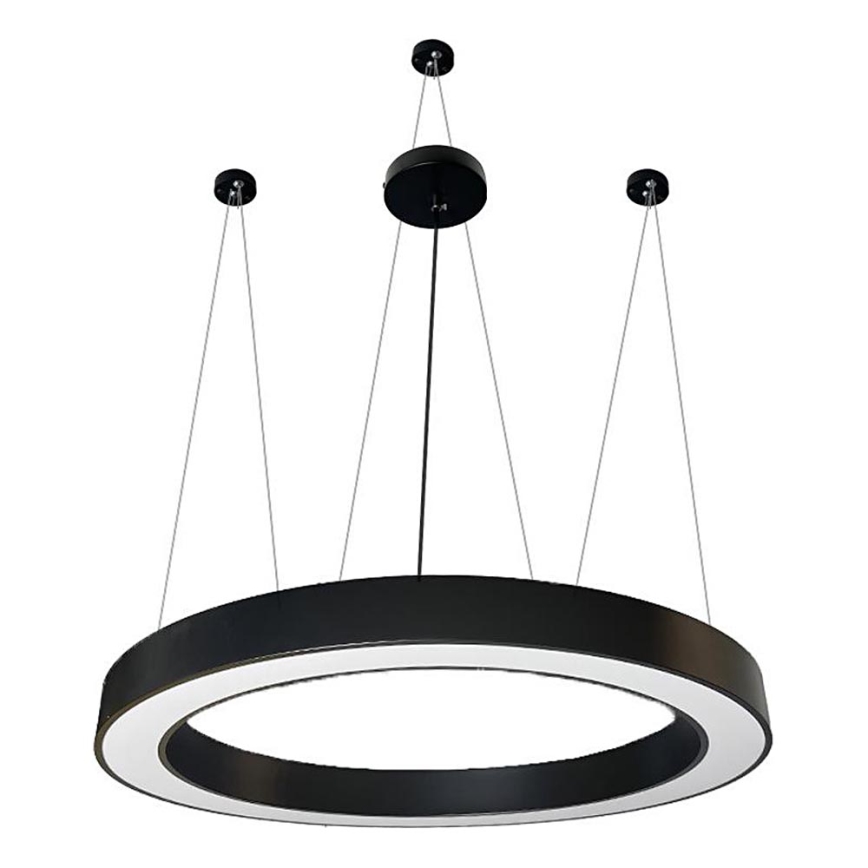 Candeeiro suspenso LED LED/60W/230V 4000K diâmetro 120 cm preto