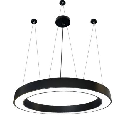 Candeeiro suspenso LED LED/60W/230V 4000K diâmetro 120 cm preto