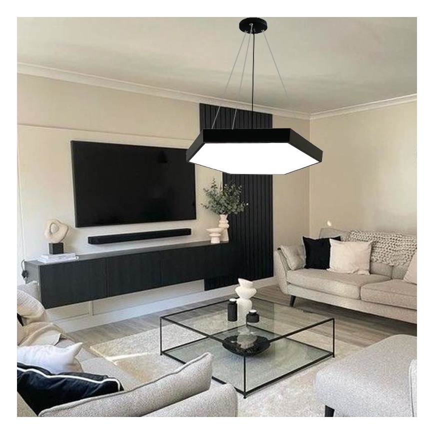 Candeeiro suspenso LED LED/70W/230V 4000K diâmetro 80 cm