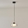 Candeeiro suspenso LED LED/8W/230V 3000K preto/fumado pr. 20 cm