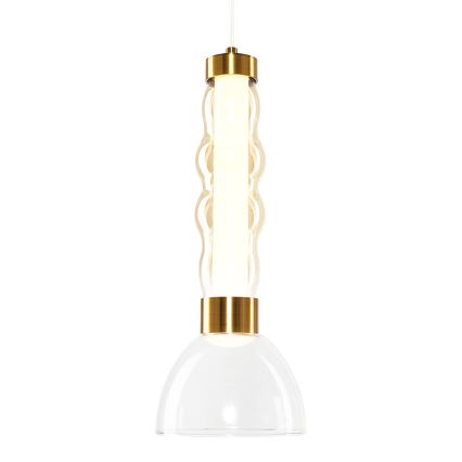 Candeeiro suspenso LED LUCCO LED/13W/230V diâmetro 15 cm dourado