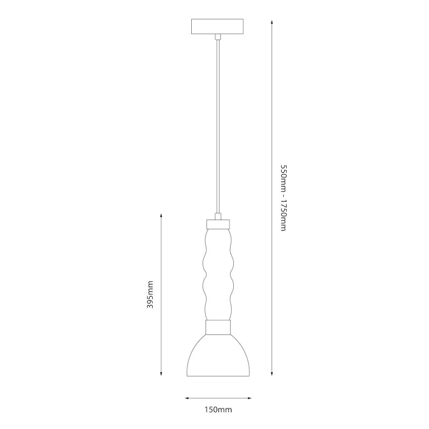 Candeeiro suspenso LED LUCCO LED/13W/230V diâmetro 15 cm dourado