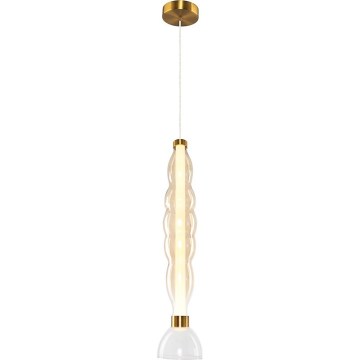 Candeeiro suspenso LED LUCCO LED/18W/230V diâmetro 15 cm dourado