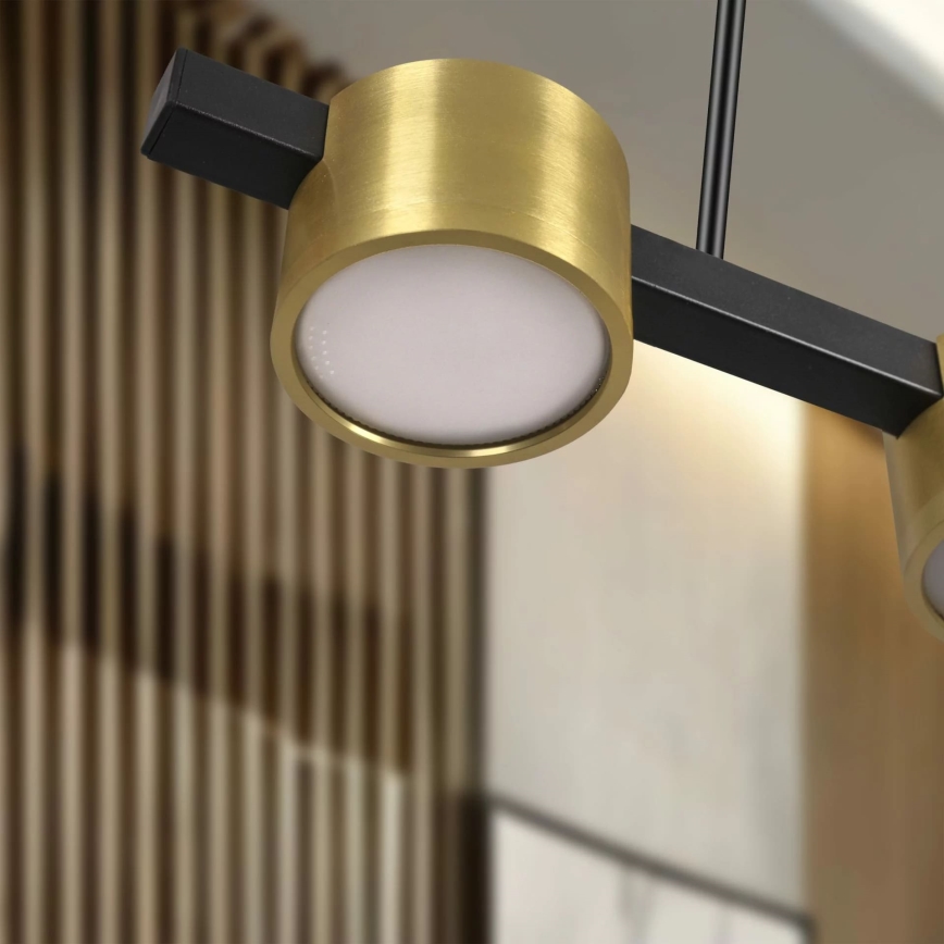 Candeeiro suspenso LED MIRELLA 4xGX53/6W/230V dourado/preto