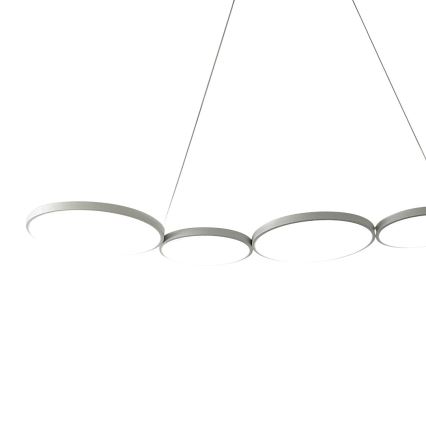 Candeeiro suspenso LED OLYMPIA 5xLED/10W/230V cinzento