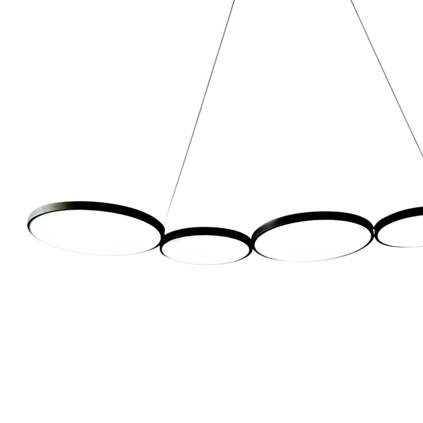 Candeeiro suspenso LED OLYMPIA 5xLED/10W/230V preto