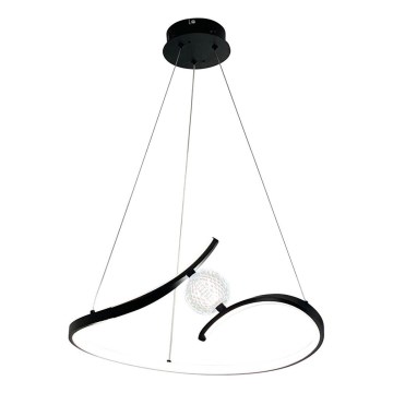 Candeeiro suspenso LED PERLA LED/34W/230V preto