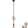 Candeeiro suspenso LED ROPE 1xE27/8W/230V