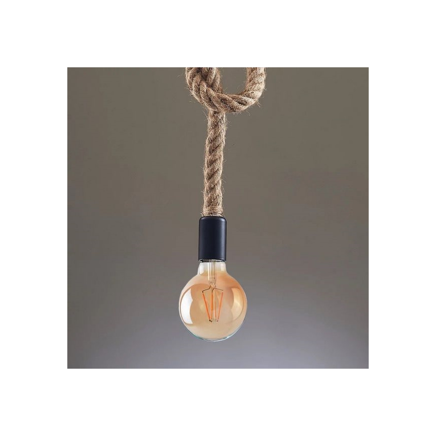 Candeeiro suspenso LED ROPE 1xE27/8W/230V