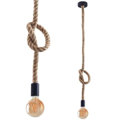 Candeeiro suspenso LED ROPE 1xE27/8W/230V