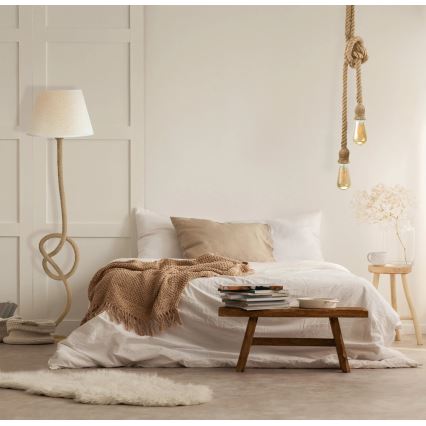 Candeeiro suspenso LED ROPE 2xE27/10W/230V