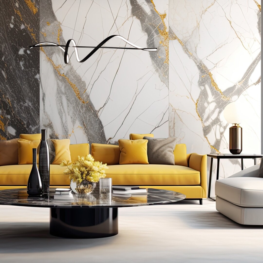 Candeeiro suspenso LED SASH LED/36W/230V preto