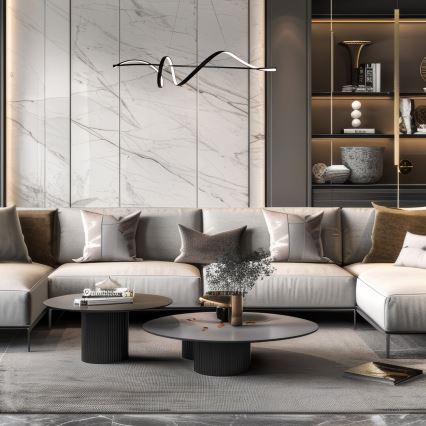 Candeeiro suspenso LED SASH LED/36W/230V preto