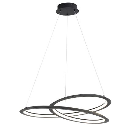 Candeeiro suspenso LED TANGO LED/44W/230V 4000K diâmetro 60 cm preto