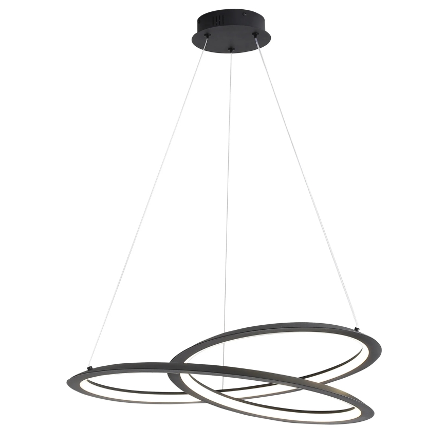 Candeeiro suspenso LED TANGO LED/44W/230V 4000K diâmetro 60 cm preto