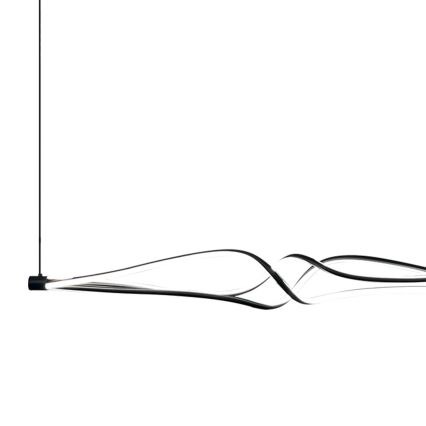 Candeeiro suspenso LED TWISTER LED/56W/230V preto