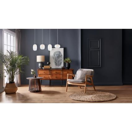 Candeeiro suspenso LED VASO LED/15W/230V branco