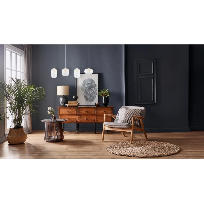 Candeeiro suspenso LED VASO LED/15W/230V branco