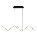 Candeeiro suspenso LED VERTE 2xLED/11W/230V preto