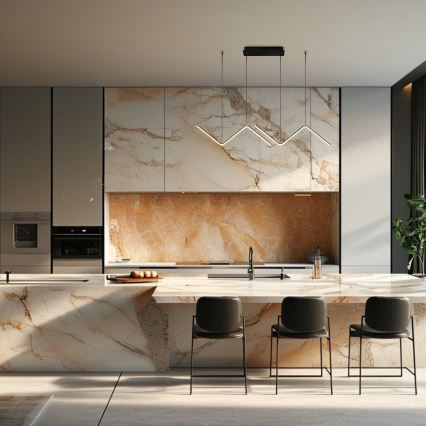 Candeeiro suspenso LED VERTE 2xLED/11W/230V preto