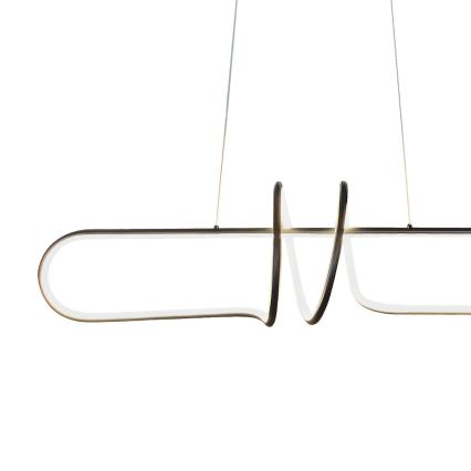 Candeeiro suspenso LED VERTIGO LED/54W/230V preto