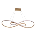 Candeeiro suspenso LED ZUMBA LED/50W/230V dourado