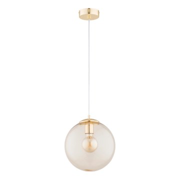 Candeeiro suspenso LEILA 1xE27/15W/230V dourado