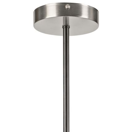 Candeeiro suspenso LILOU 4xE14/5W/230V cromado mate/fumado