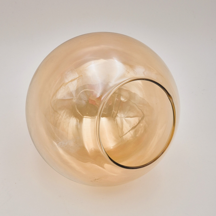 Candeeiro suspenso LILOU 6xE14/5W/230V dourado/preto/fumado bege