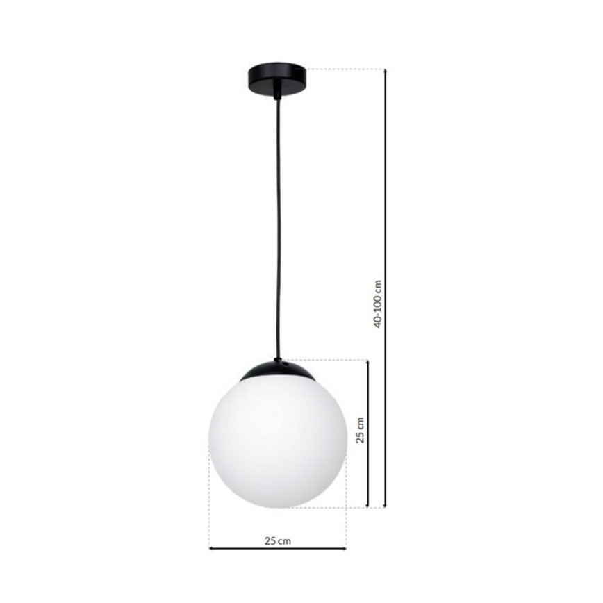 Candeeiro suspenso LIMA 1xE27/60W/230V