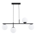 Candeeiro suspenso LUNA 4xE14/10W/230V preto