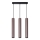 Candeeiro suspenso LUNGOMARE 3xGU10/10W/230V cromado mate