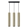 Candeeiro suspenso LUNGOMARE 3xGU10/10W/230V dourado