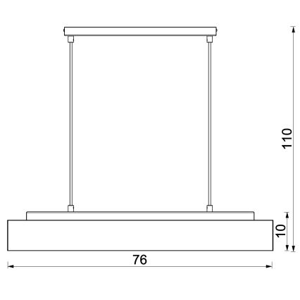 Candeeiro suspenso MAISON 4xGU10/8W/230V castanho/carvalho
