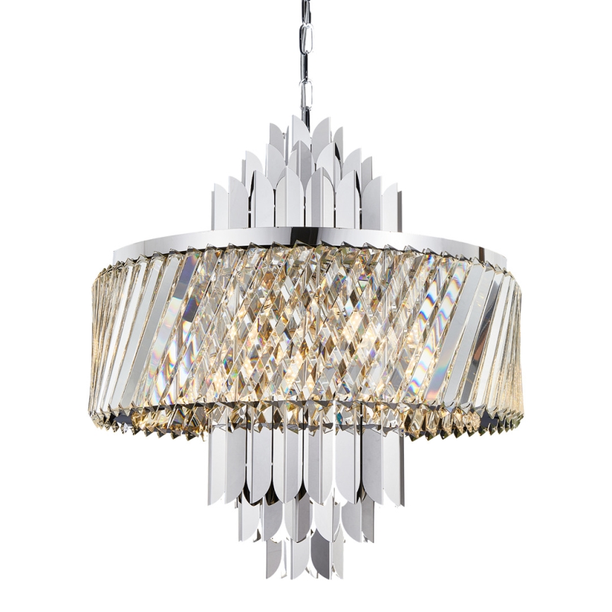 Candeeiro suspenso MARGOT 9xE14/40W/230V cromado mate