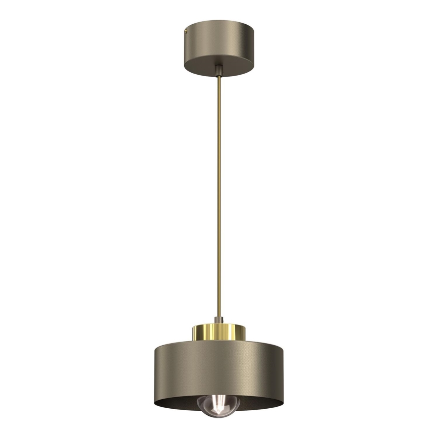 Candeeiro suspenso MARTI 1xE27/15W/230V latão/dourado