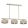 Candeeiro suspenso MARTI 3xE27/15W/230V bege/dourado