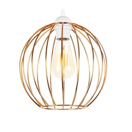 Candeeiro suspenso MATT 2xE27/60W/230V aranha branco/cobre